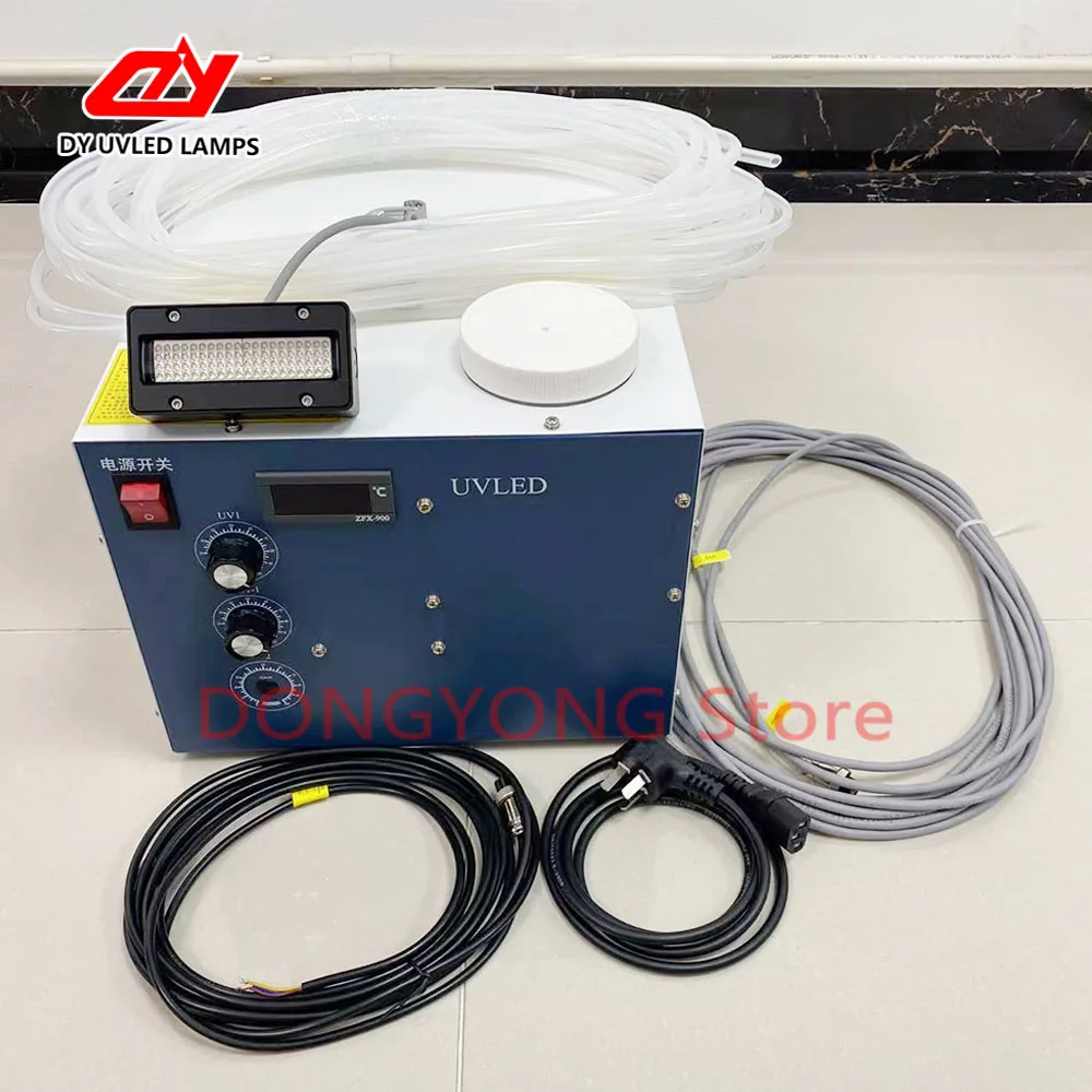 Complete Set 80*20mm UV Led Lamp with Chiller 300W UV Printer Lamp for Inkjet/Flat/Silk Screen Printing 395nm Ink Drying