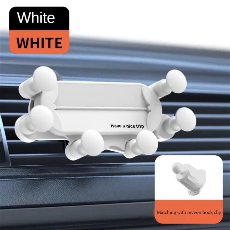 Soporte resistente, ligero, de lujo, estable, Flexible, conveniente, bloqueo por gravedad, agarre seguro, soporte ajustable para teléfono de coche, seguro ajustable