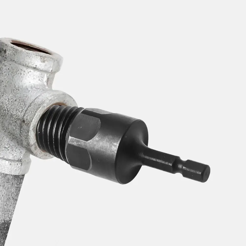 

Hexagonal Handle Broken Screw Remover 1/4 Inch and 1/2 Inch Hex Shank Water Pipe Screw Removal Tool Sturdy Durable