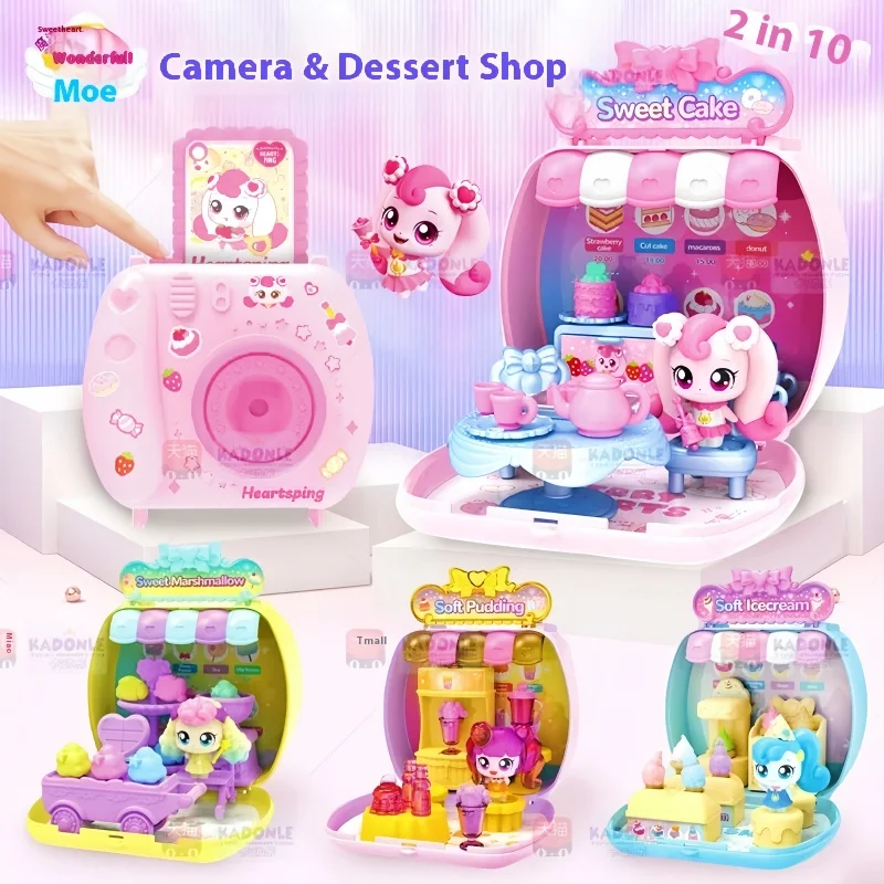 

Authentic Catch! Teenieping Camera Store Magic Sweet Heart Cake Shop Plush Doll Girl Gift Cute Endearing Collectible Figure Toy
