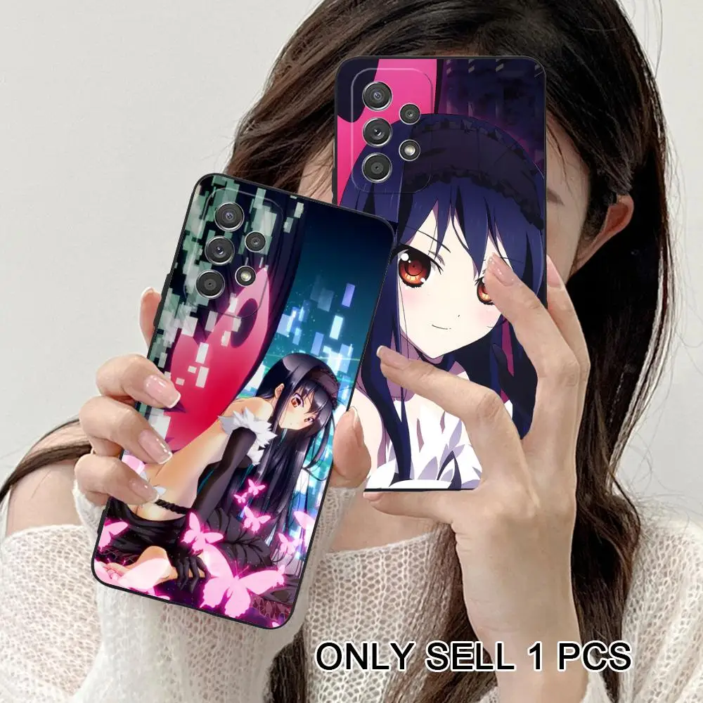 Accel World Kuroyukihime Phone Case for Samsung Galaxy A56 55 54 53 52 51 36 35 34 23 16 15 5G Soft TPU Shockproof Cover