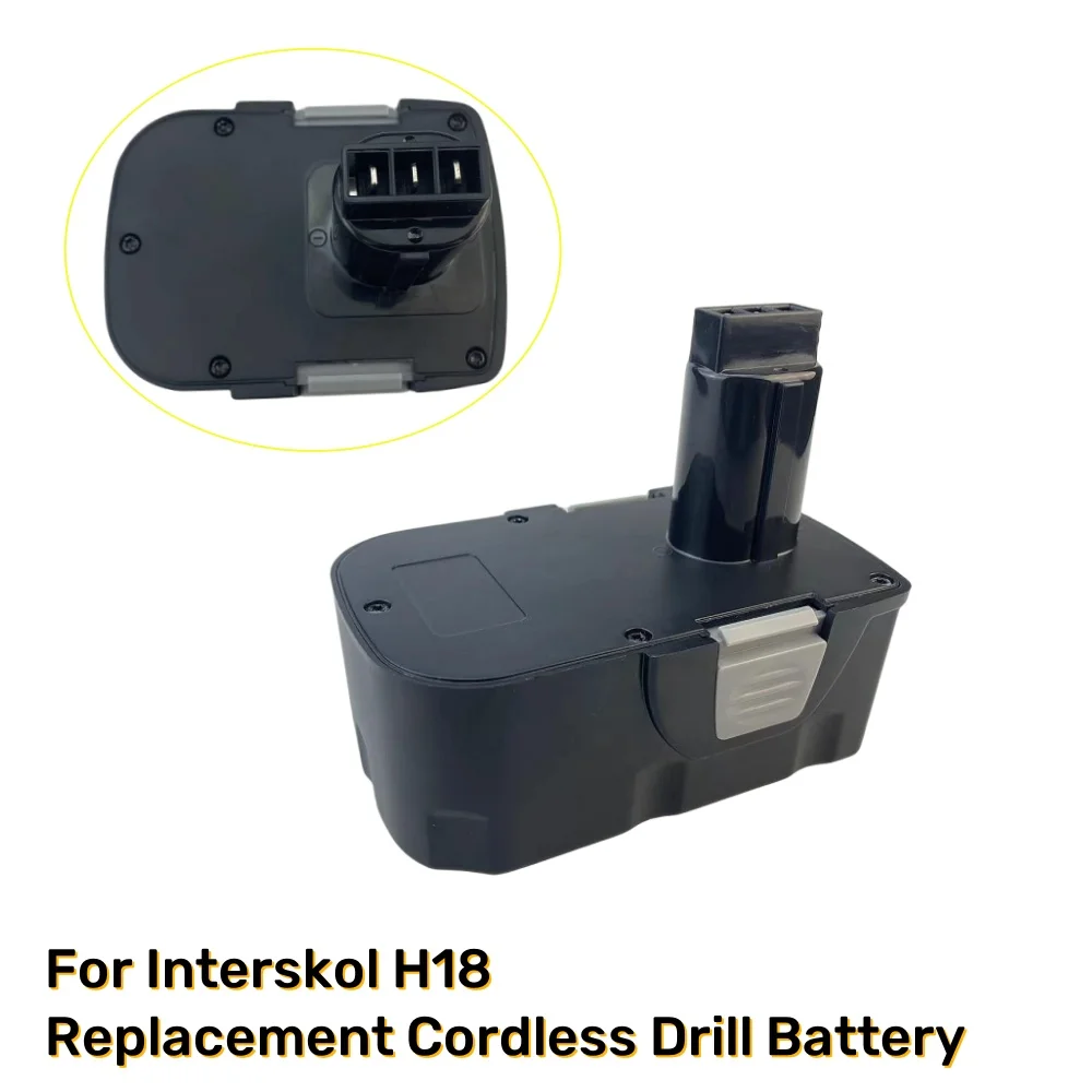 Ni-CD DA-18ER 전동 공구 교체용 충전식 배터리, Interskol 무선 스크루드라이버용, 18V H18, 6800mAh