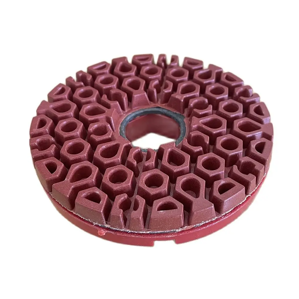 Imagem -04 - Snail Lock Abrasive Diamond Wet Polishing Pad Almofada Abrasiva Grossa para Pedra Mármore Granito Quartzo Moagem e Renovação de Piso 125 mm