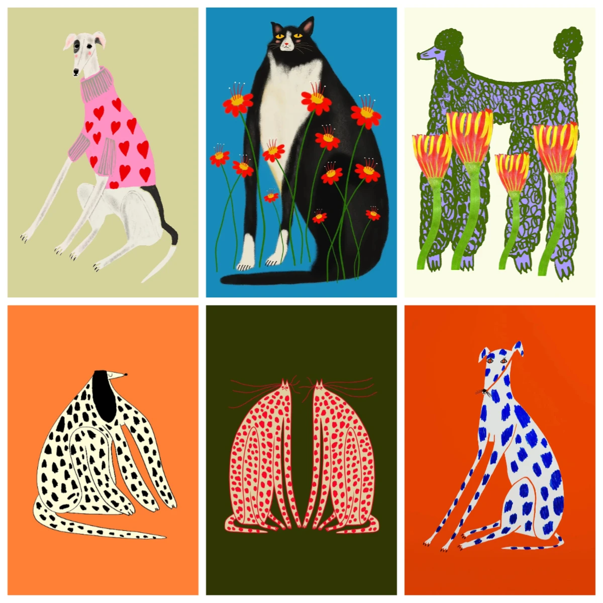 

500 PCS Jigsaw Puzzles Abstract Animal Minimalism Challenging Family Activity Games for Gameroom Bedroom Decoration Home Decor