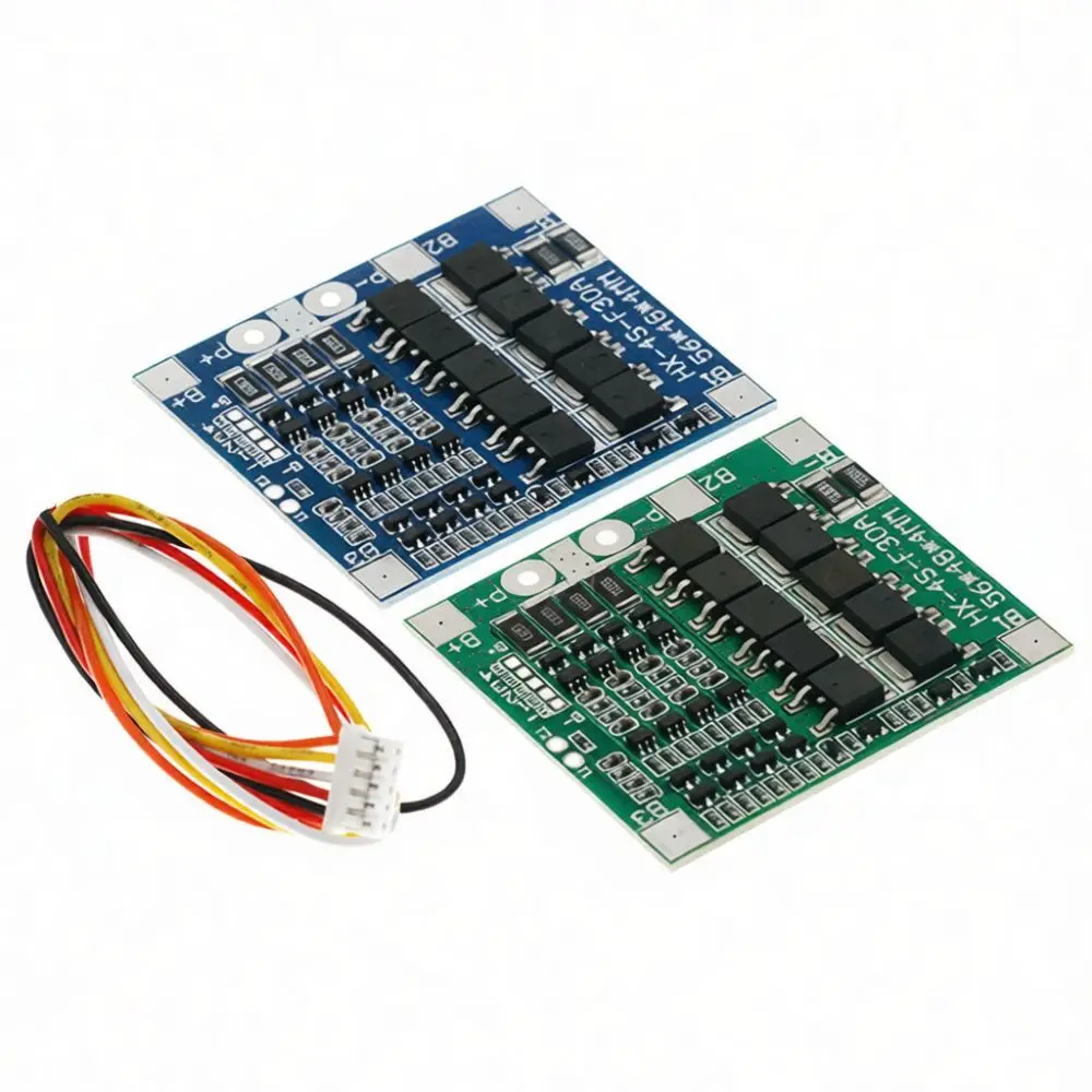 Reliable BMS 4S Protection Board 14.8V 16.8V Li Ion 12.8V 14.4V LiFePO4 Battery Balanced Module 30A Continuous Power