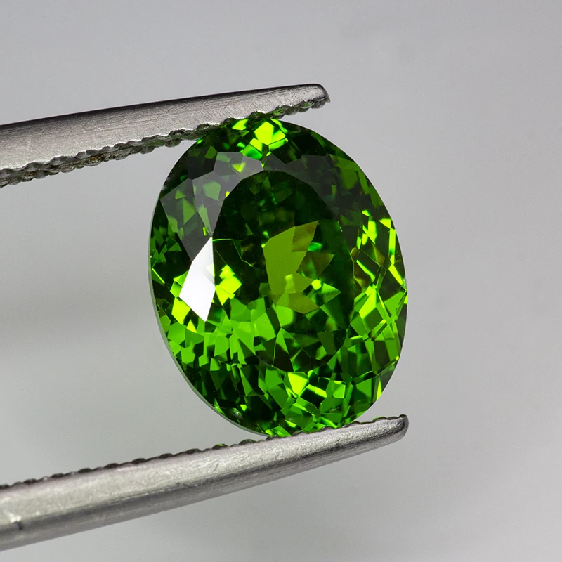 New Green Oval 100 Faceted Cut Cubic Zirconia Lab Zircon CZ 4K Cutting 5A+ Quality for Jewelry Making