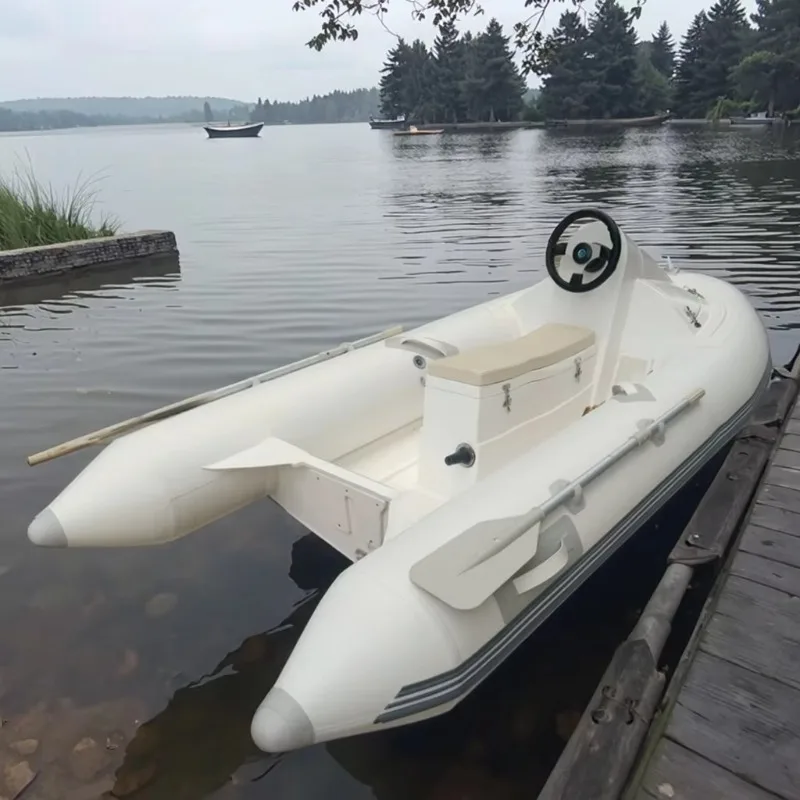 Best Selling Water Games PVC Inflatable Boat Aluminum Floor Rib Boat Rowing Boat
