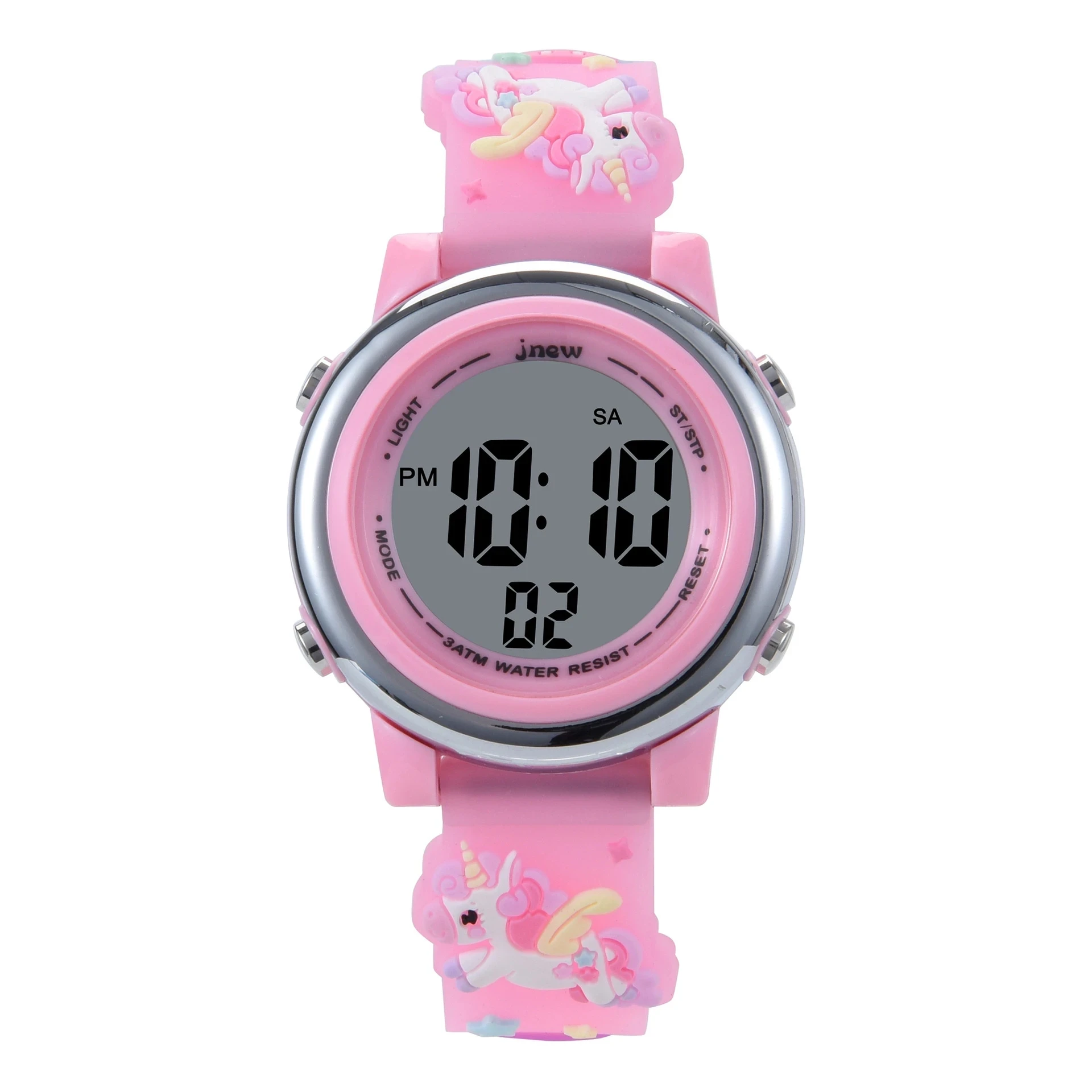 Montre électronique pour enfants, licorne mignonne, veilleuse colorée, horloge féminine, sport à la mode, étanche, CE105