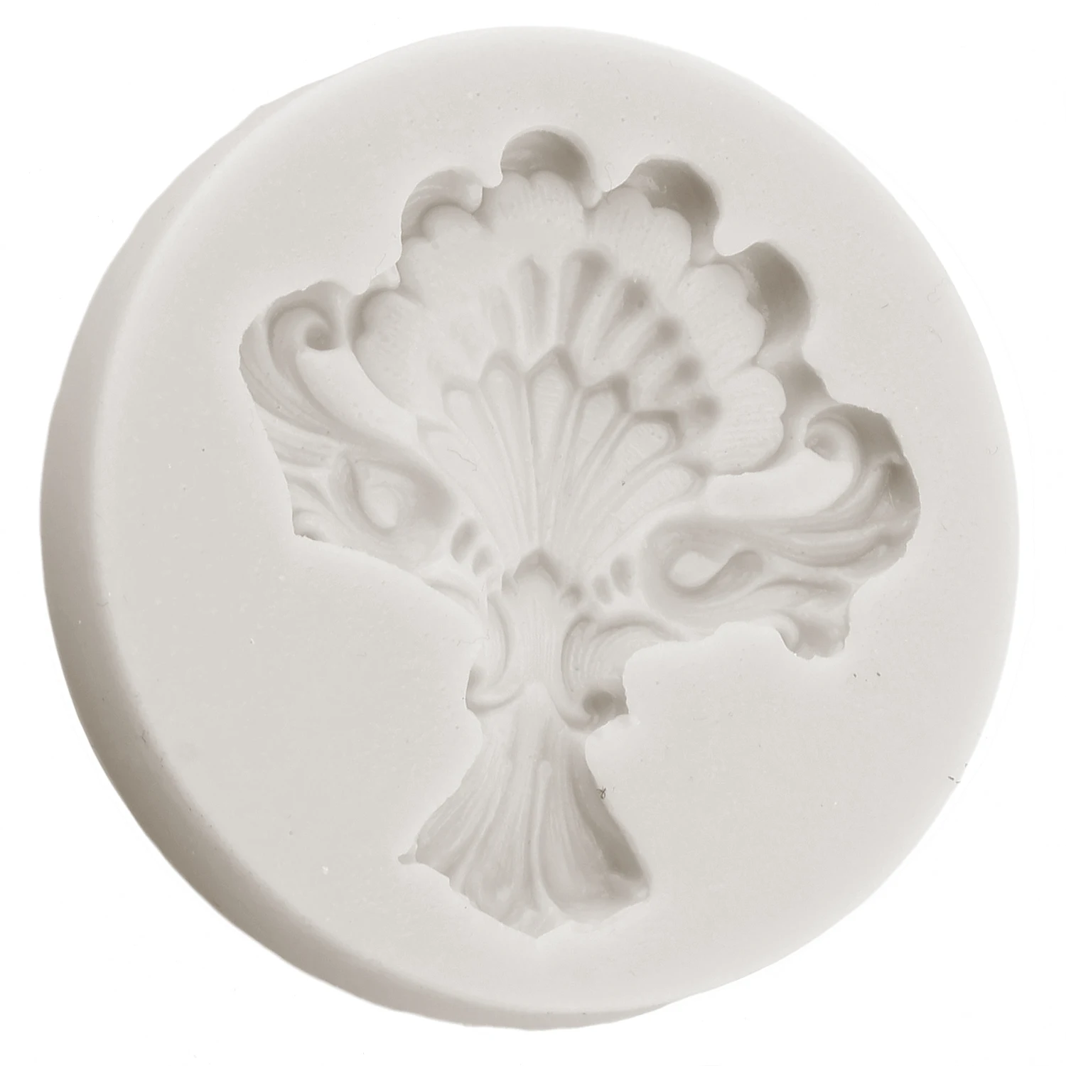 Baroque Relief Flower Silicone Mold Wedding Cupcake Topper Fondant Molds Cake Decorating Tools Candy Chocolate Gumpaste Moulds