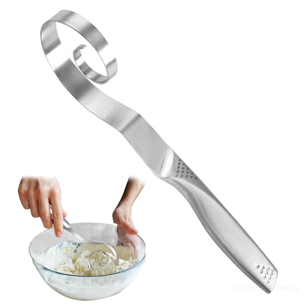 Stainless Steel Danish Dough Whisk Dough Mixer Eggs Cream Mixing Rods for Pastry Pizza Cake Bread Stirrer Whisk Kitchen Tools