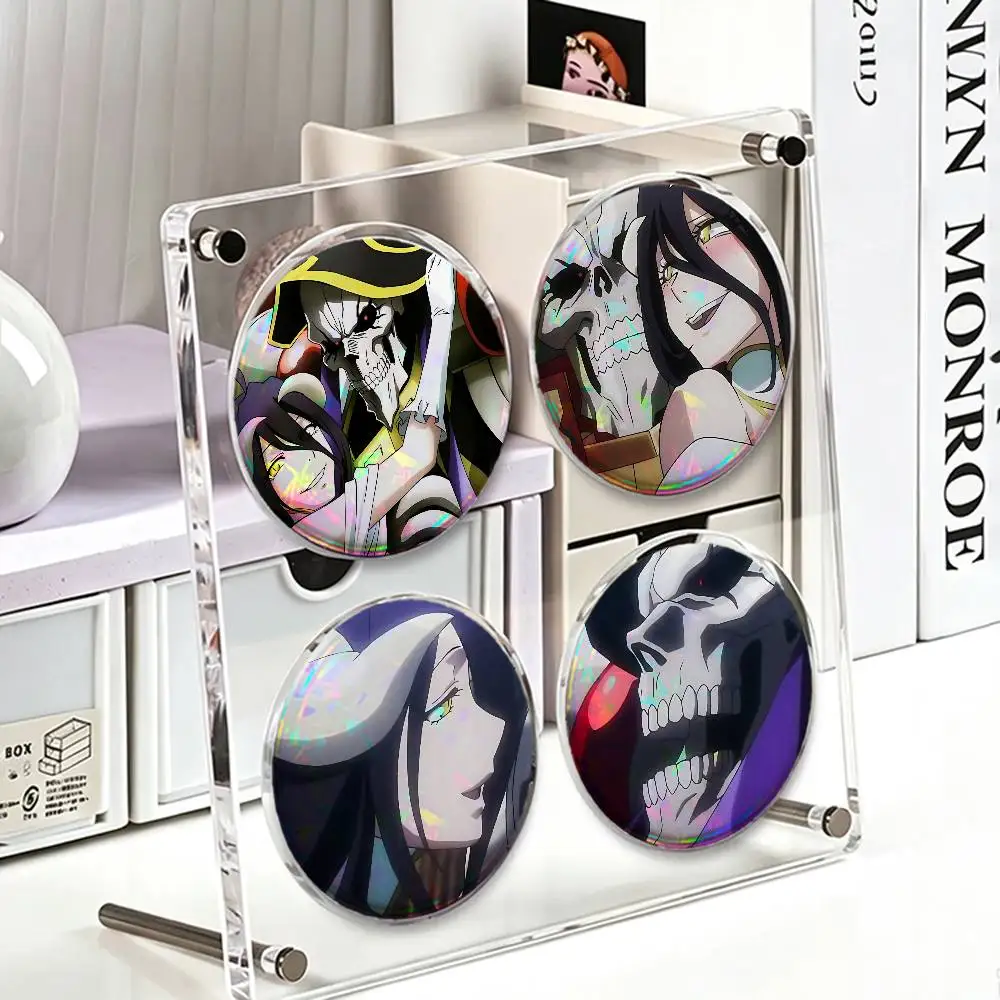 25mm Badge 4-Piece Set Mini Pill Baji Kawaii Collectibles Creative Button Pin for Ita-Bag Albedo Ainz Ooal Gown O-Overlord