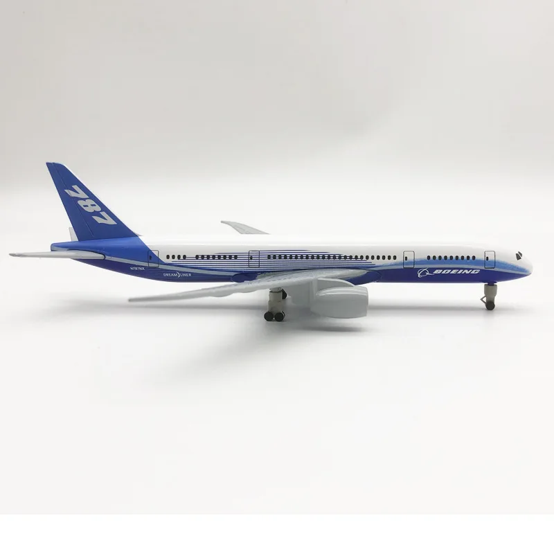 20 سنتيمتر النموذج B787 الخطوط الجوية نموذج طائرة معدنية دييكاست 787 نموذج طائرة سلك عجلات نموذج طائرة أطقم لبناء الطائرات