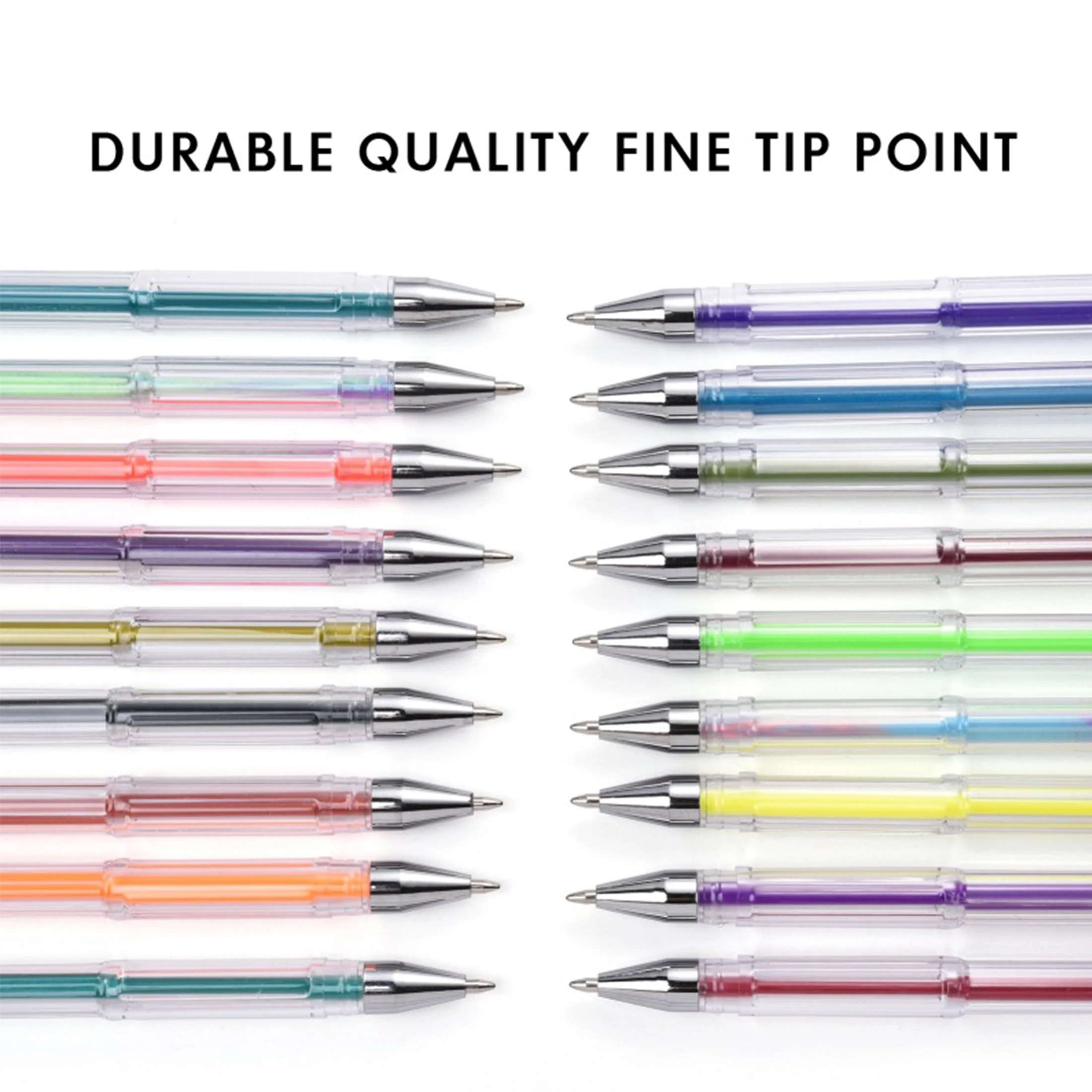 80 długopisów żelowych dla dorosłych Kolorowanka, pióro błyszczące z 40% innymi brokatami atramentowymi do biura szkolnego Książki do gotowania dla uczniów
