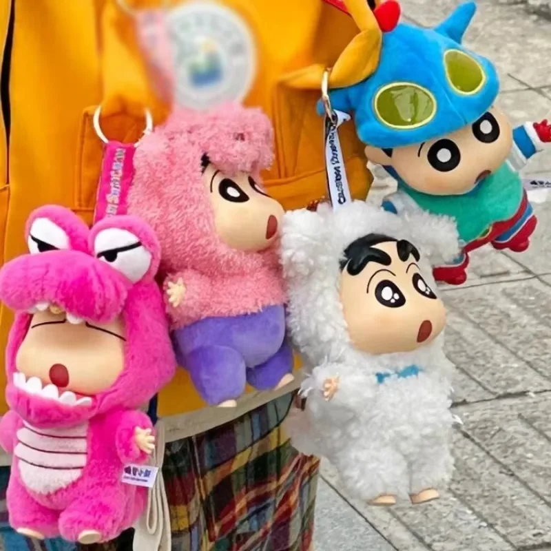 

Genuine Crayon Shin-Chan Dress-Up Party Blind Box Vinyl Plush Doll Bag Pendant Ornaments Trend Toys Children'S Birthday Gift