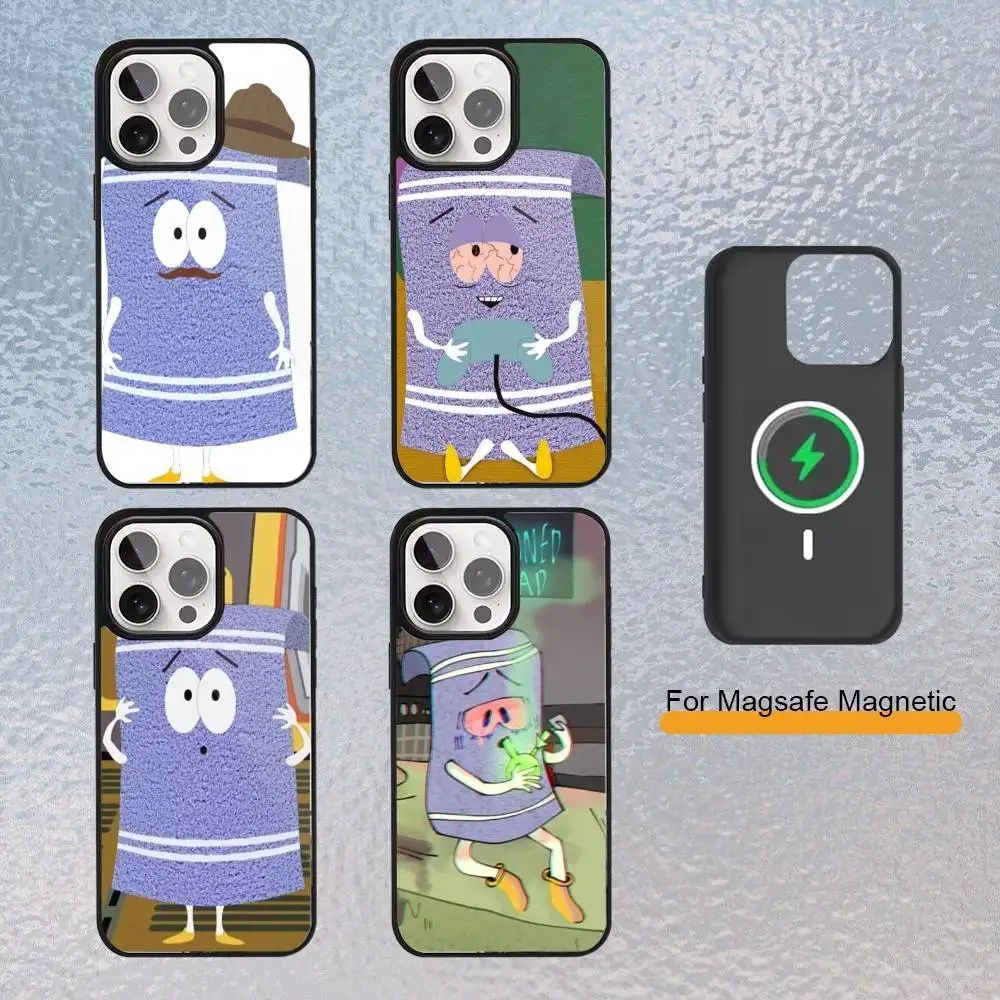 

Cute T-Towel -South Park Phone Case For iPhone Magsafe Magnetic 17,16,15,14,13,12,11 Wireless Charging cover