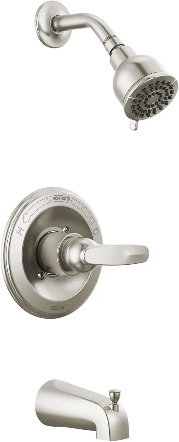 

Набор смесителей для ванны и душа с 2 струями из матового никеля, комплект отделки клапана, нержавеющая сталь (клапан в комплект не входит)