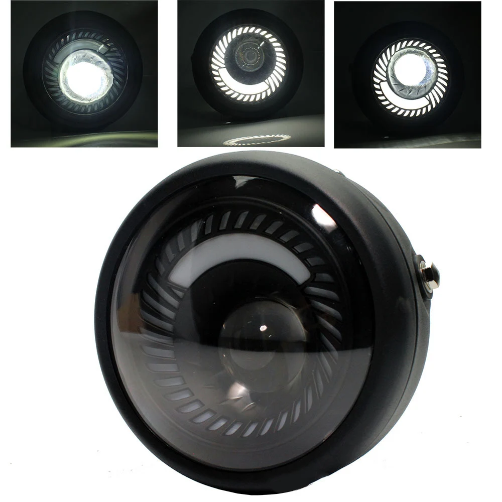 

Motorcycle headlight 6.5 inch 35W suitable for Harley cruise Prince LED headlight rotating white light high and low beam