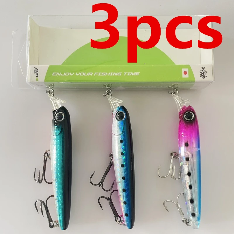 

LURETV Japan ima SAME STYLE 130S 3PCS lure fish path Gyodo series floating bait Mino 8.5cm 13.5g 9109