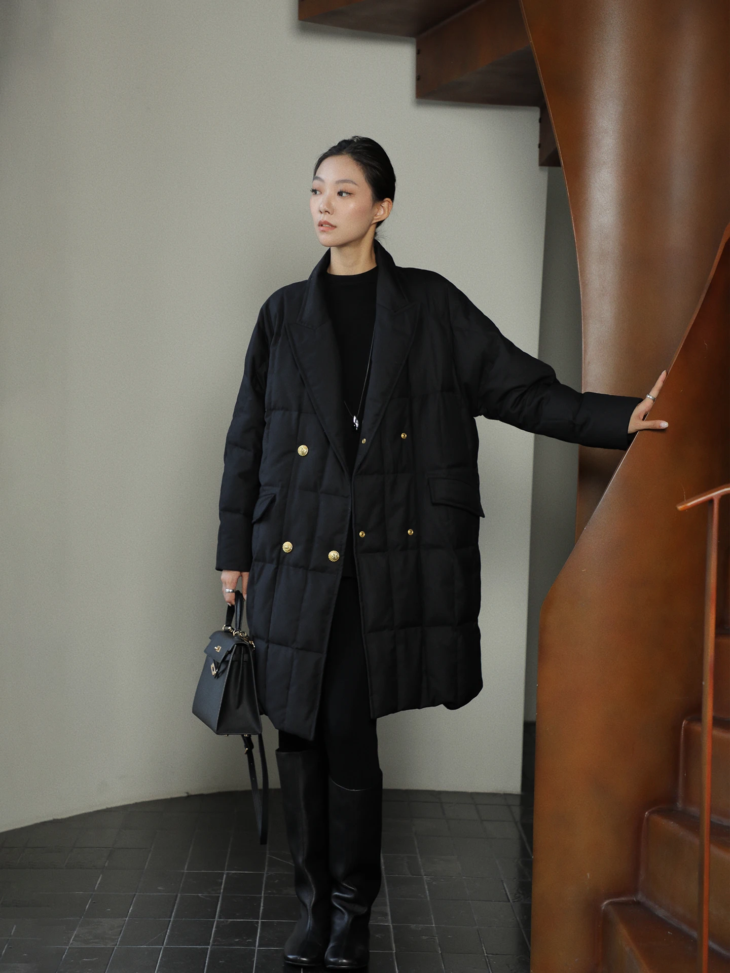 

Пуховик Bla Goose женский средней длины, утепленный, теплый зимний пуховик для повседневной носки, 90% пух, хлопковая ткань, длинный рукав