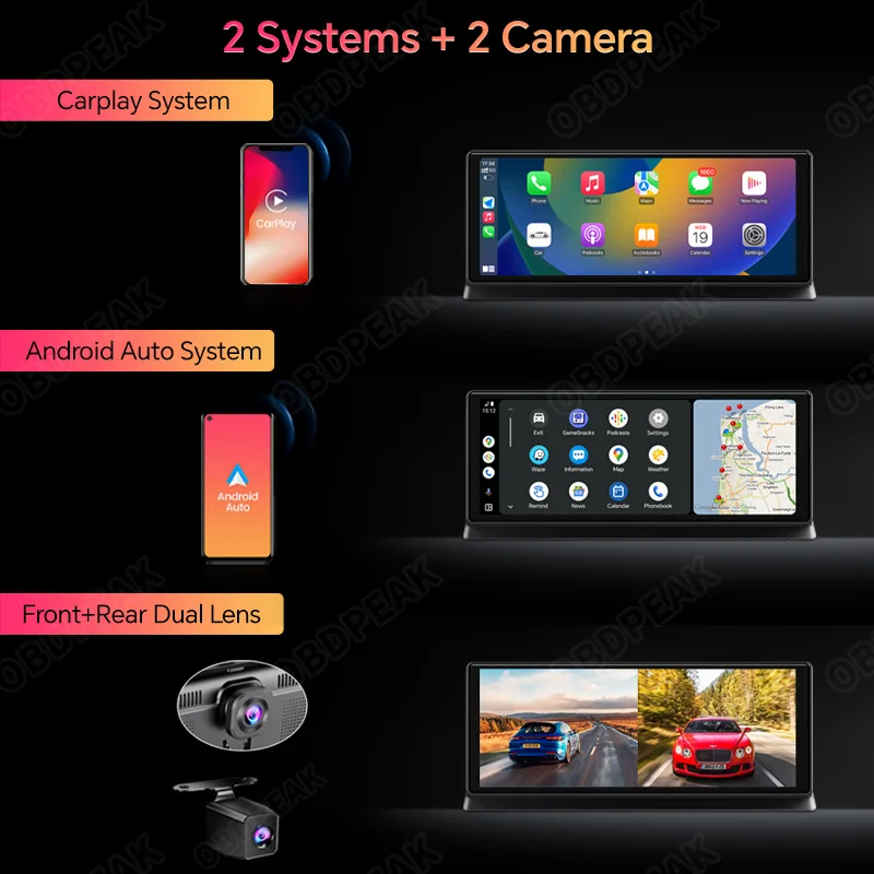 K2 Pro 11.3" dash cam — 4K 2160P car DVR with CarPlay & Android Auto, 5G WiFi & GPS navigation 2