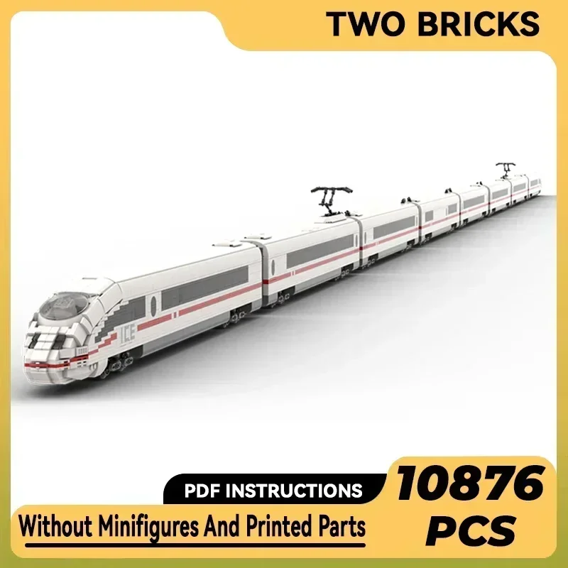 

City Car Model Moc Building Bricks ICE 3 / Br 403 V1 Train Technology Modular Blocks Gifts Christmas Toys DIY Sets Assembly