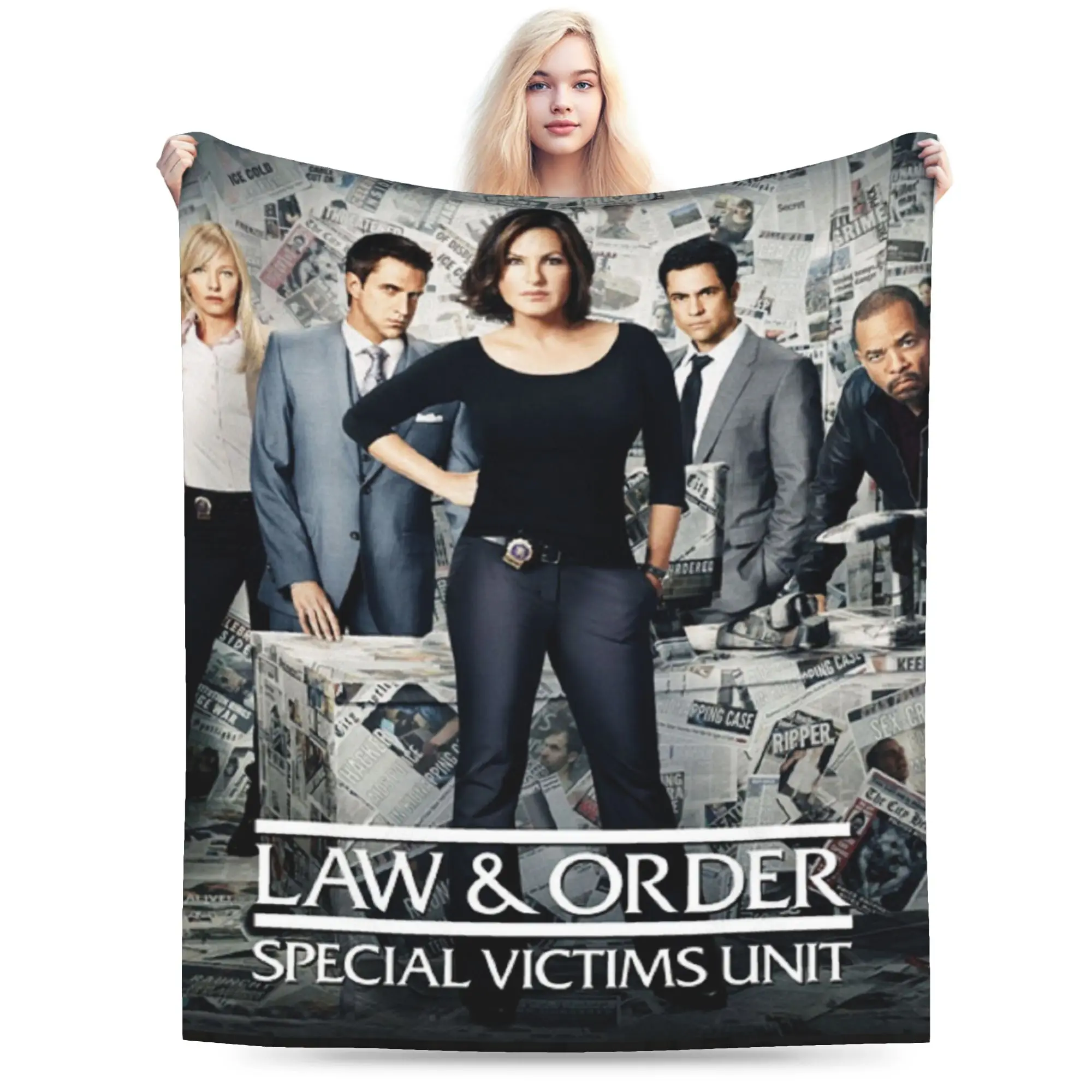 New Arrival Law Order SVU Blanket Soft Fleece  Cozy Throw Blankets Machine Washable