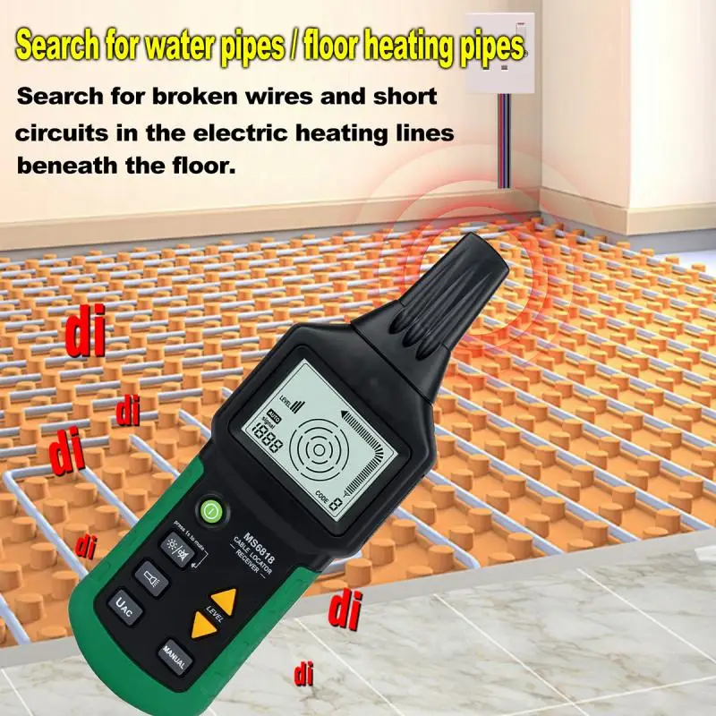 Handheld MS6818 Cable Detector Wire Finder Cable Fault Diagnostic Instrument for Electric Wire Testing