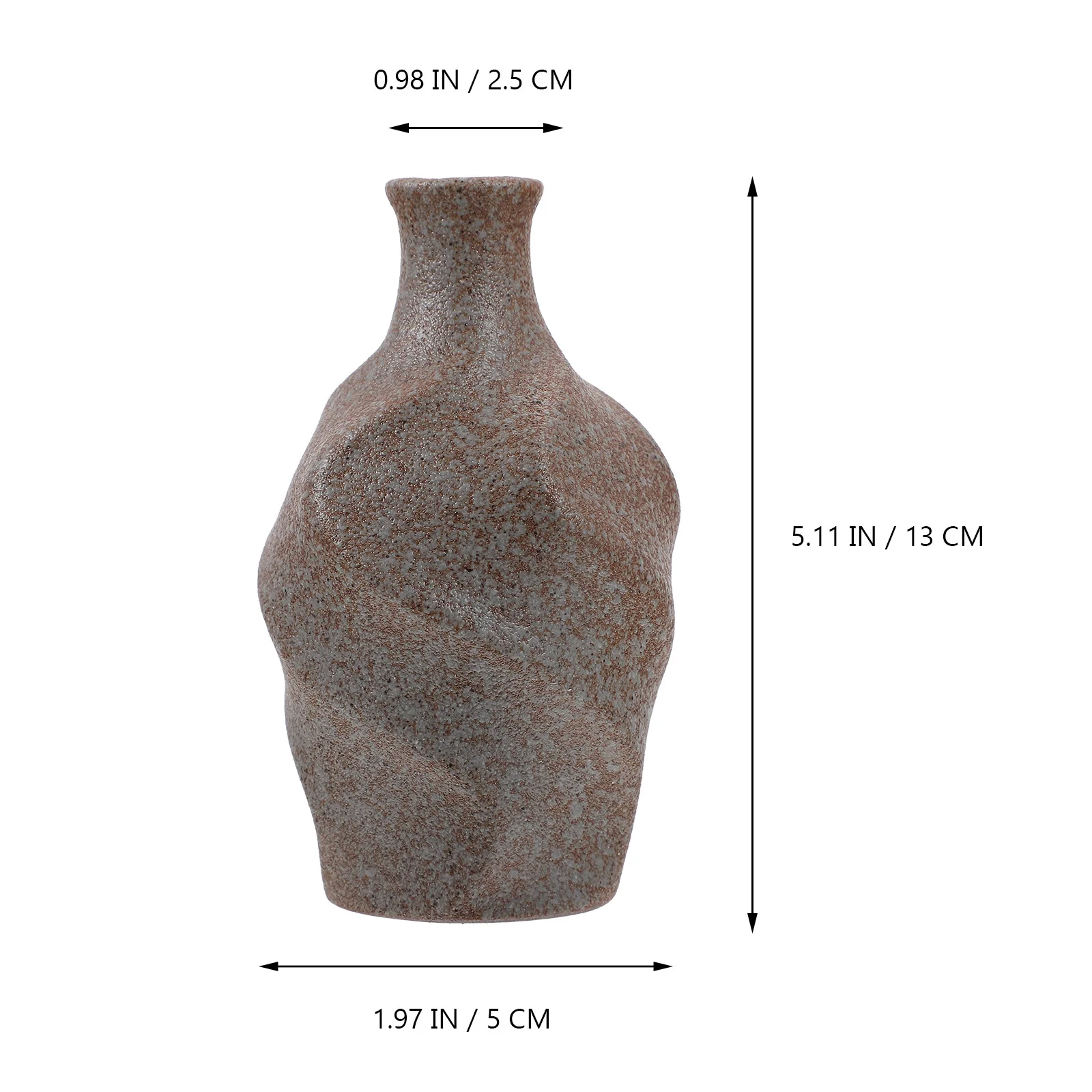 

1Pcs Retro Vase Ceramic Craft Simple Style Flower Arrangement Container Desktop Decor for Indoor Use Unique Vase Ornament