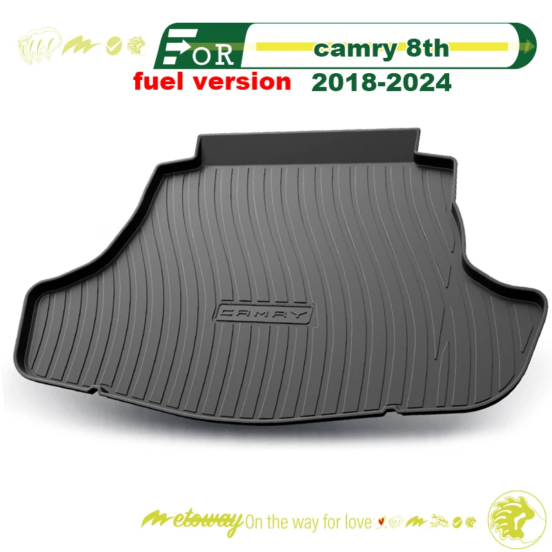 For toyota camry 6th 7th 8th 2006-2024 Custom Fit Car Trunk Mat All Season Black Cargo Mat 3D Shaped Laser Measured Trunk Liners