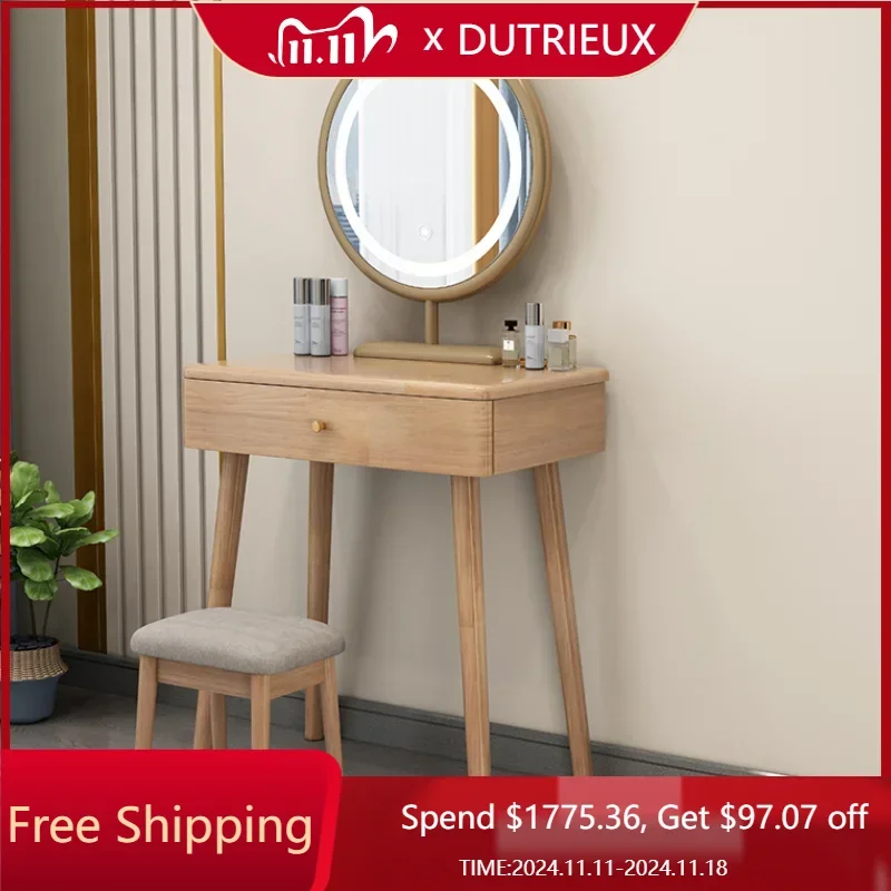 

Master Minimal Dressing Table Sets Bedroom Design Hotel Drawer Makeup Table Mirror Wood Modern Pentiadeira Dresser Furniture