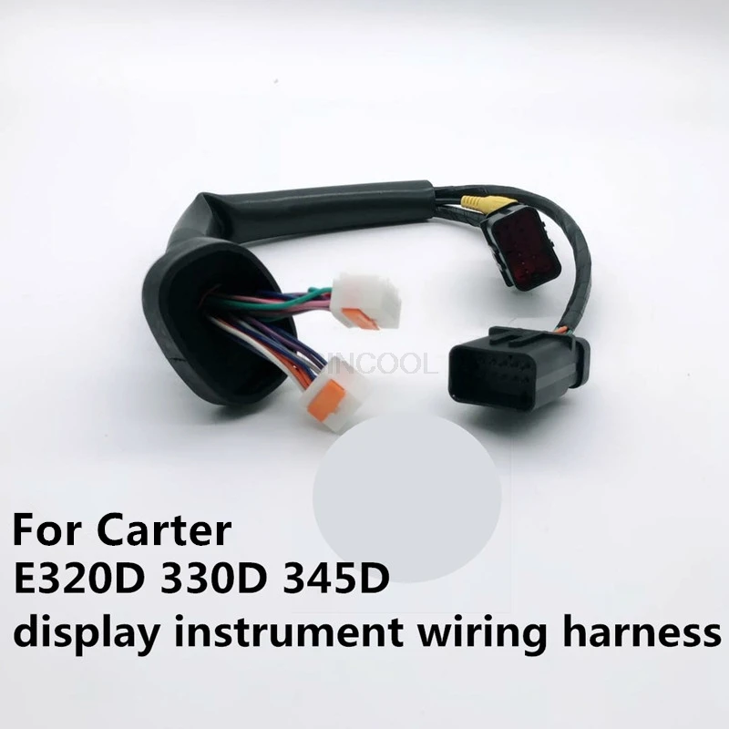 For high quality Carter excavator E320D330D345D display instrument wiring harness high quality excavator accessories free mail