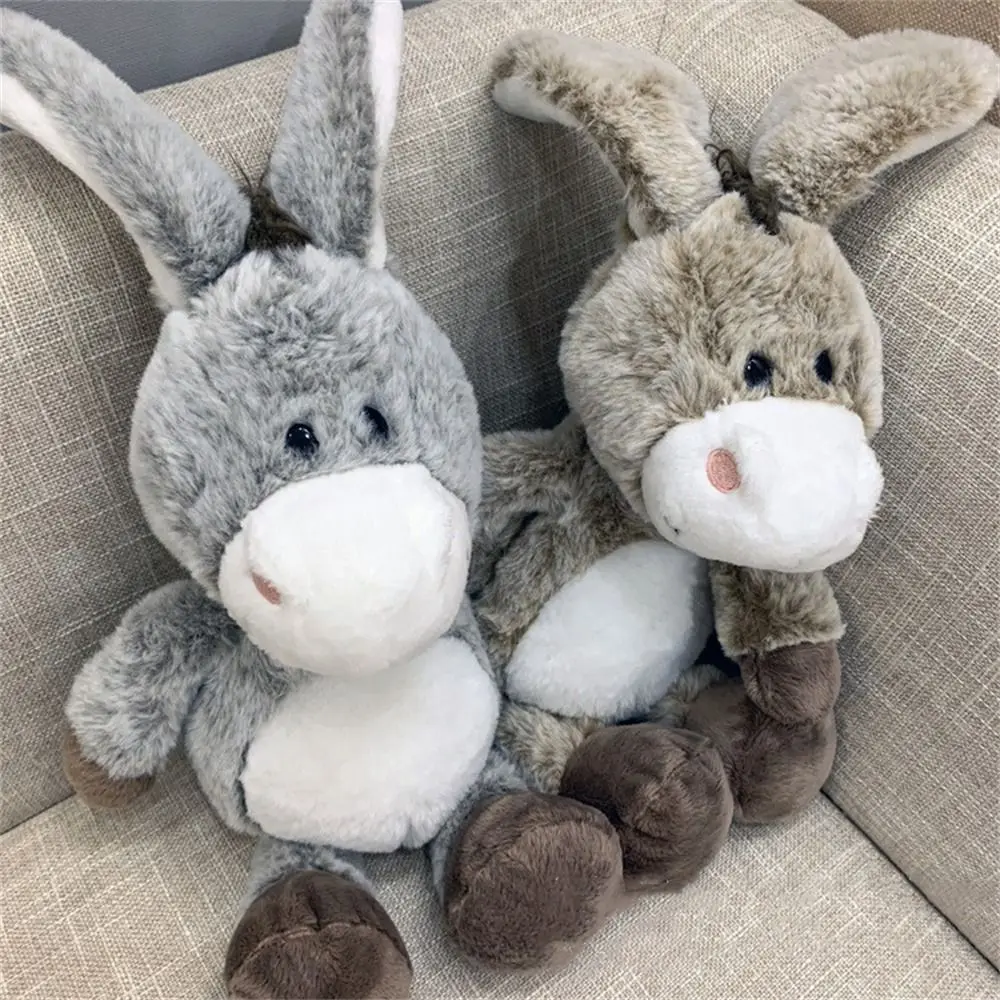 Educational Plush Dolls Donkey Stuffed Doll Stuffed Animal Cartoon Donkey Plush Toys PP Cotton Soft Home Decor