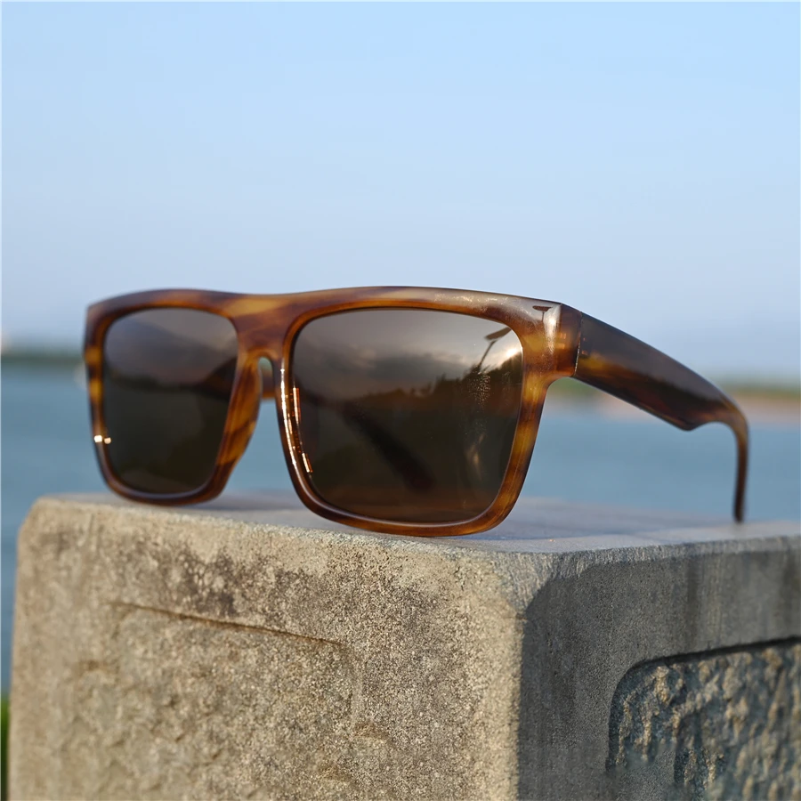 Rockjoy Oversized Sunglasses Male Women Polarized 160mm Wide Sun Glasses for Men Flat Top Steampunk Large Face Eyewear