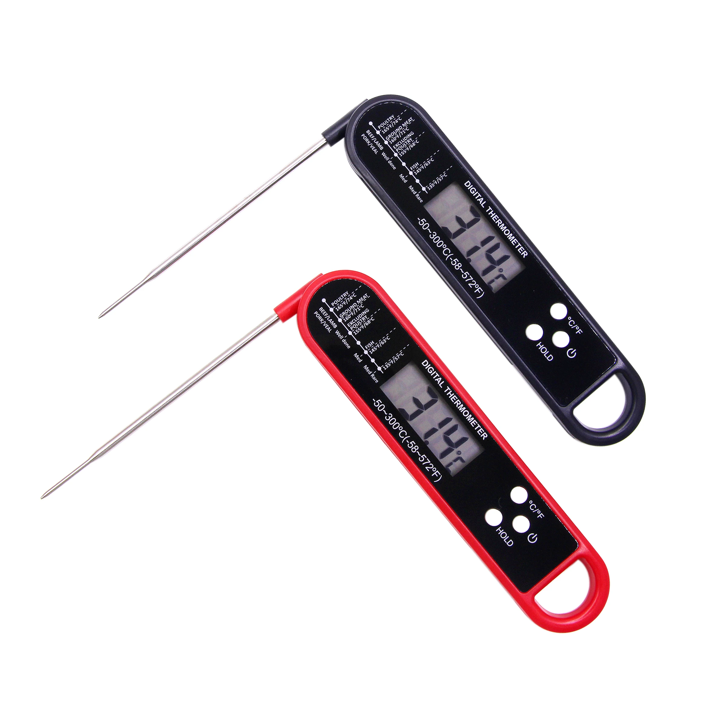 Foldable Meat Thermometer Digital Kitchen Food Thermometer For Meat Water Milk Probe BBQ Cooking Oven Electronic Thermometer