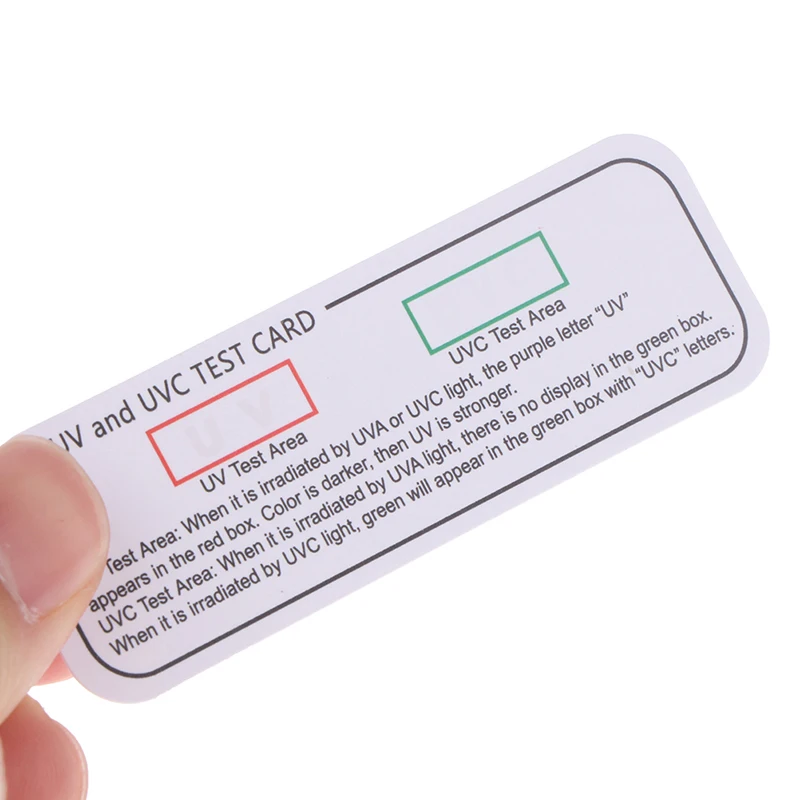 10pcs/set Light Test Cards UVA UVC Test Cards Light Wavelength Indicator Cards Accessories