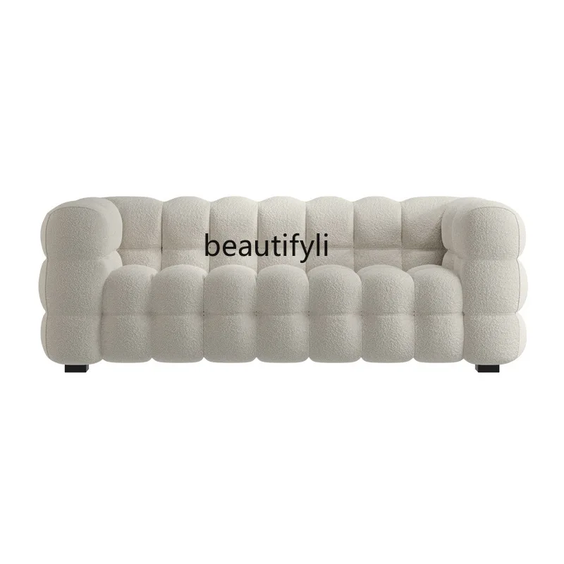 

CXH Sofa Modern Minimalist Double Cream Cotton Candy Retro Internet Hot