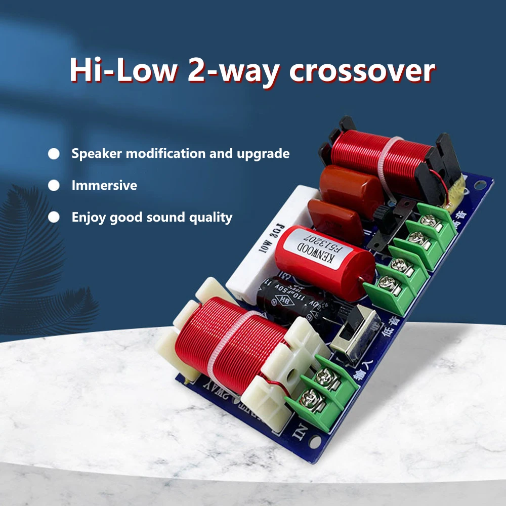 Digital Crossover Board 250W Hi-Low 2-way Audio Amplifier HiFi Hi-Fi Sound Audio Crossover Module