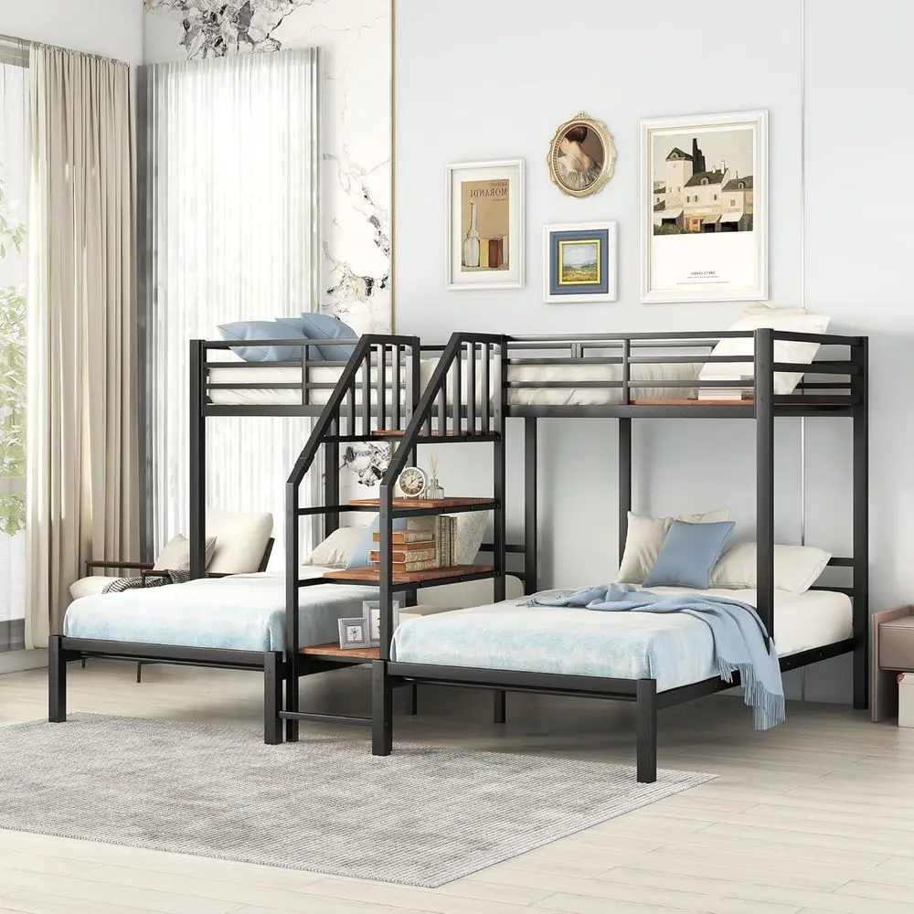 Triple Bunk Bed Wit…