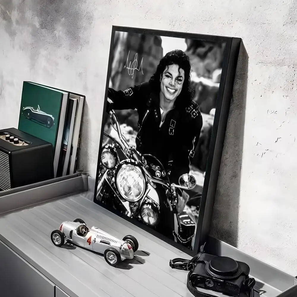 M-Michael J-Jackson Singer Poster-Aufkleber, Gemälde, Wandbild, HD-Wandaufkleber für Schlafzimmer, Wohnzimmer, Zuhause, selbstklebend, Dekor, Geschenk – Detail 8
