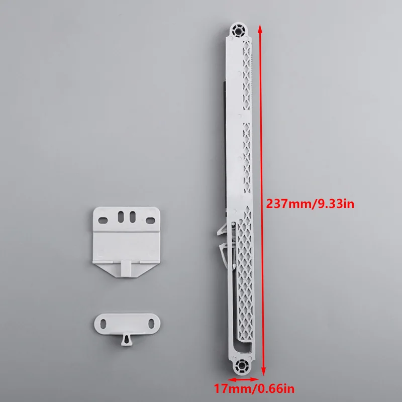 1Pc Drawer Rail Silent Buffer Slide Rail Anti-collision Damper Automatically Closes Side Mounted Guide Rail