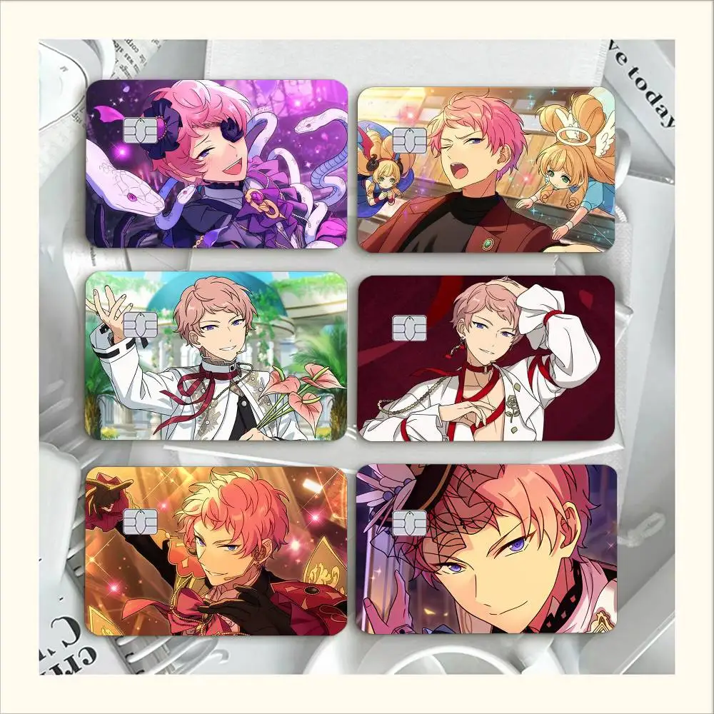 Shu Itsuki Anime Character Waterproof Film Skin Cover Credit Card Stickers Debit Front Bank Bus