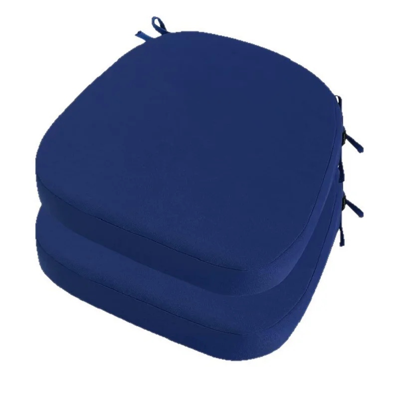 High-Density Anti-Slip Waterproof Sun-Resistant Outdoor Chair Seat Cushion Oxford Cloth Dining Chair Pad for Beach