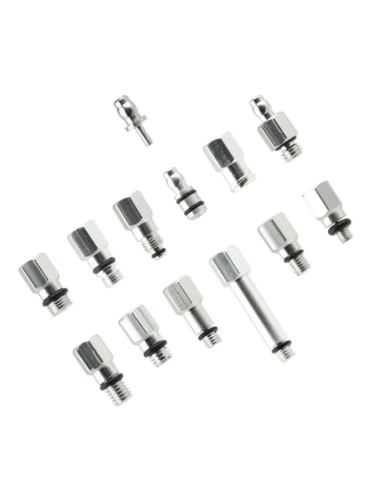 AliExpress NONE Aluminium Alloy Connectors Bike Hydraulic Tools Color Silver D6 Adapter Included Brake Bleed Adapter Kit Brake Tool Kit