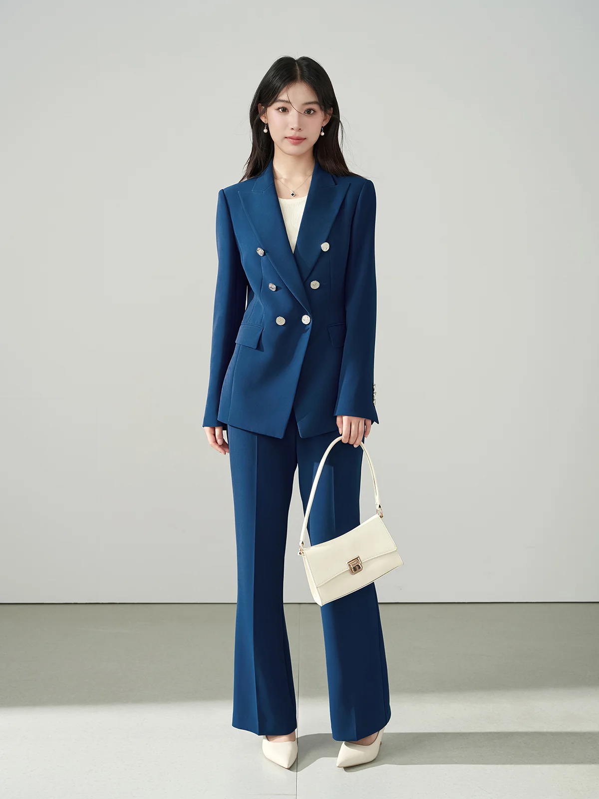 

Burd Miss Profional Suit Jaet Women's Autumn Winter High-End White Collar Busin Formal Western Wear Commute Sle