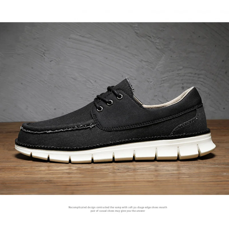 أحذية رياضية وكاجوال قماشية رجالية جديدة متعددة الاستخدامات وعصرية لصيف 2025، أحذية رياضية على الطراز البريطاني للأعمال