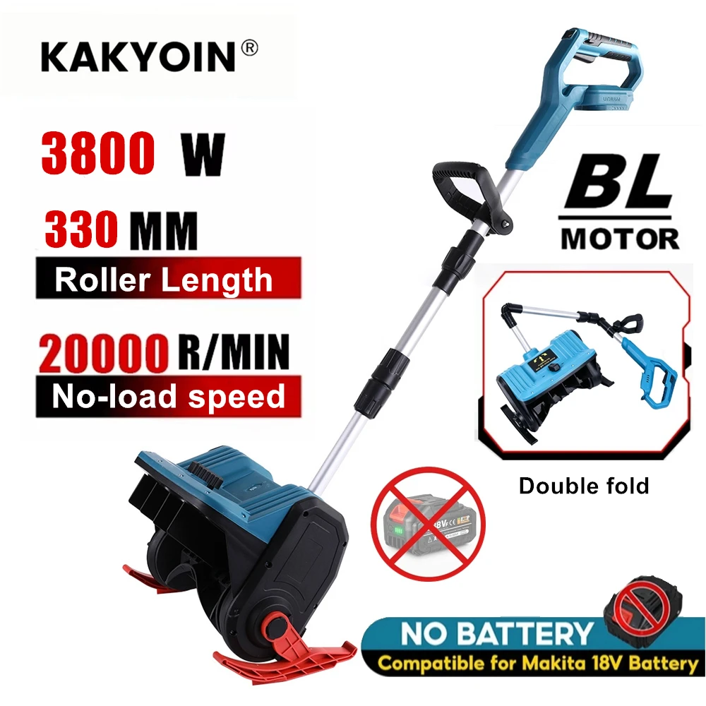 New 3800W Brushless Electric Snow Plow Snow Sweeper Cordless Clean Street Courtyard Tool For Makita 18V Battery Pin