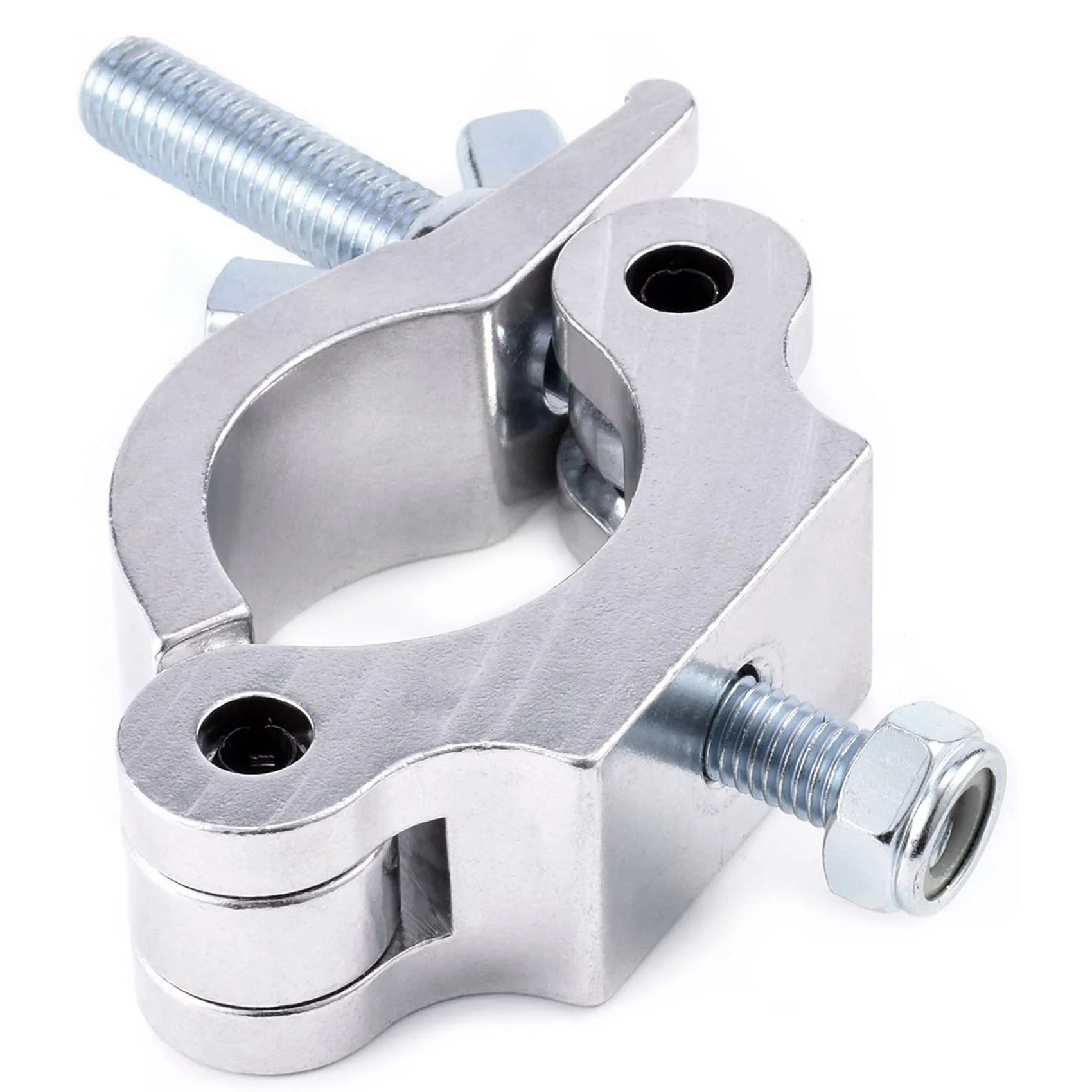 Braçadeiras de iluminação de palco resistentes, braçadeiras de luz de alumínio de 660lb braçadeiras de treliça para luzes de projetor de iluminação de dj, 4 pacotes