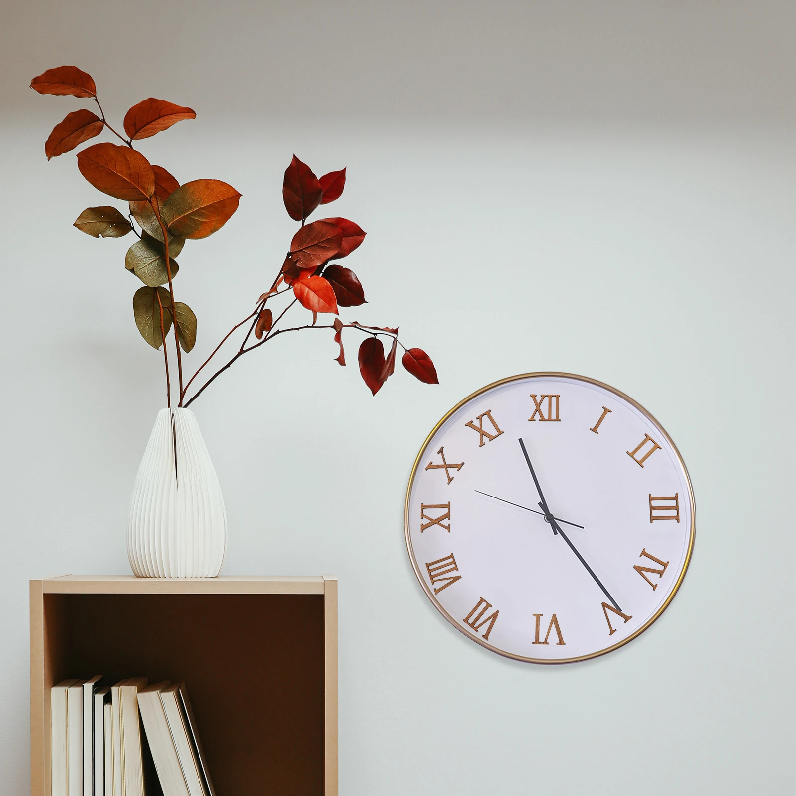 

12 Pcs Senior Numeral Gold Rustic Home Decor Clock Kit Roman Numbers Analog Wall Numerals DIY