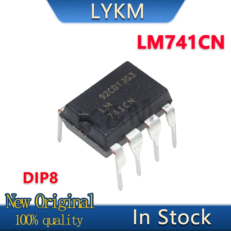 10-100/Piece New LM741CN LM741 DIP8 High-precision operational amplifier chip In Stock