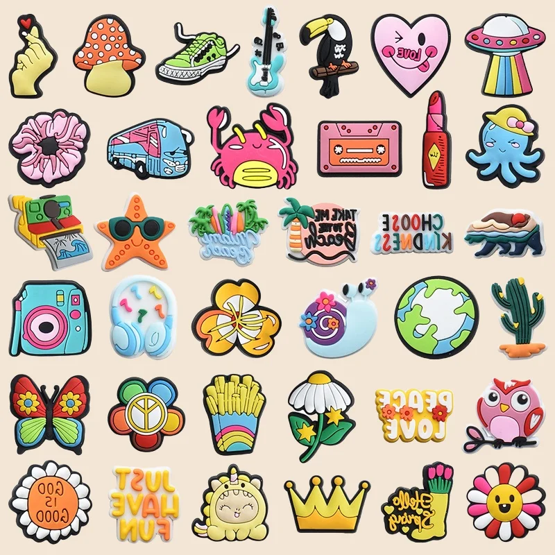 

1-37Pcs Hot Sales New Arrivals Crown Yellow Duck Shoe Charms Pin for Shoe Decoration Kids Adult Christmas Boy Girl Party Gifts